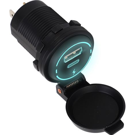 Chargeur 12V USB PD Type-C QC 3.0 IP66 étanche rapide intelligent pour moto bateau camping-car quad (1/5)