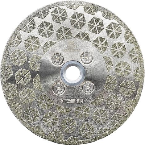 M14 Disque diamanté double face pour carrelage dur, céramique, grès cérame, granit, marbre 125 mm (1/5)
