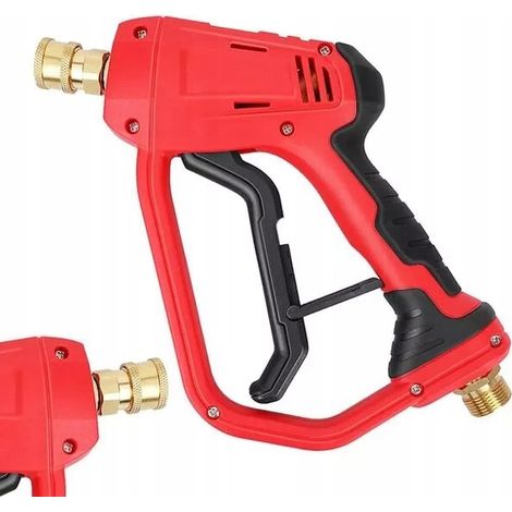 Pistola a Spruzzo Rossa 4000 PSI – Alta Pressione, Ergonomica  Attacco Rapido 1/4”, Filettatura M22-14  Compatibile con Idropulitrici
