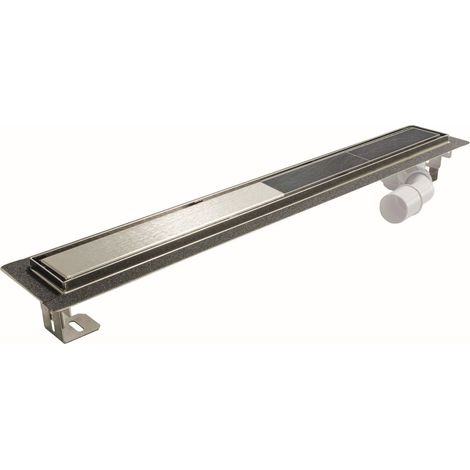 ACO Duschrinne Twist Comfort Edelstahl, 100 x 8,4 cm (1/2)
