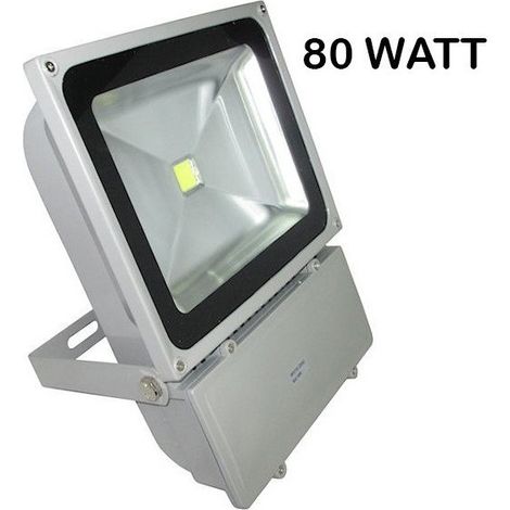 TrAdE Shop Traesio - Faro Led Slim Faretto Ip66 Alta Luminosità Luce Bianca Fredda 10 20 30 50 W -  80 Watt
