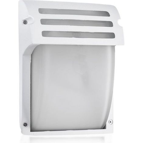 Portalampada moderno da parete ip44 vetro e alluminio 1xe27 mod. Vt- 754 sku 7077 bianco (1/10)