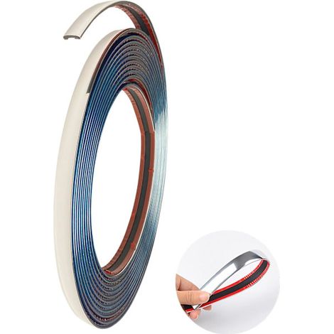 Bandes chromées pour carrosserie et vitres extérieures (5 m, 8 mm), A (1/5)