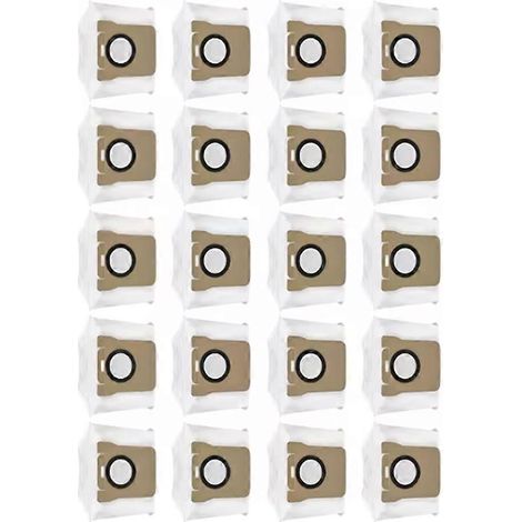 20 bolsas para aspiradora Xiaomi X20 Max / X20 Pro / D109GL / D102GL (Repuestos para aspiradora) (1/4)