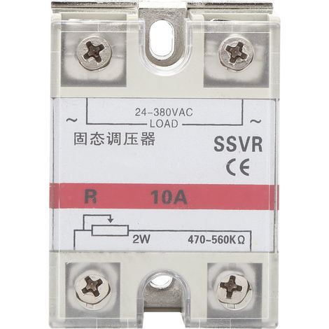 Régulateur de tension à semi-conducteurs SSVR basse fréquence avec coque en plastique technique 10A (1/5)