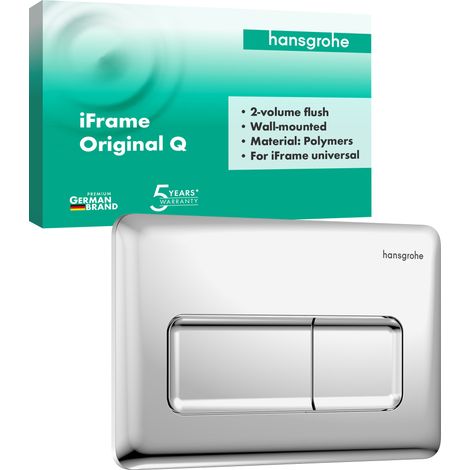 Hansgrohe iFrame Original Q - WC-Betätigungsplatte, Chrom 66001000 (1/4)