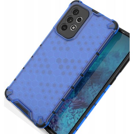 Custodia protettiva a nido d'ape con cornice in gel per Samsung Galaxy A73, colore blu. (1/5)