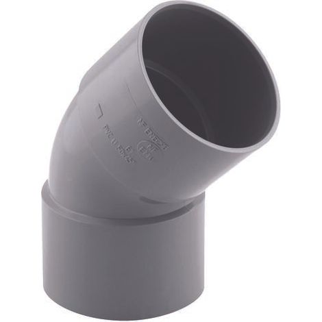 Coude PVC à 45° FF Ø 50 -NF-
