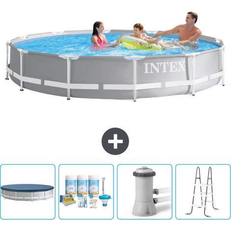 Intex Piscine Prism Frame Ronde - 366x76 cm - 5-pièces SCB6 (1/5)