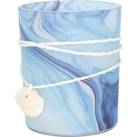 Bougeoirs en verre coloré en forme de coquillage, adaptés aux bougeoirs pour bougies chauffe-plat (1/5)