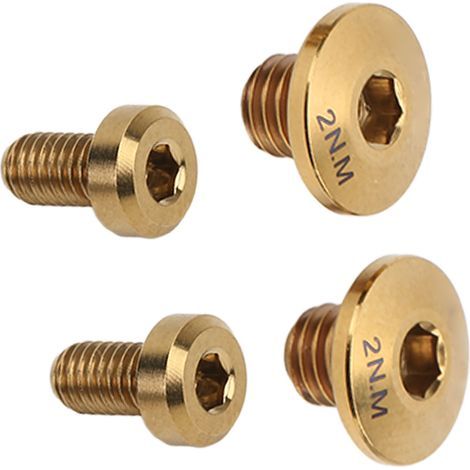 Vis de frein hydraulique vélo en alliage de titane doré, compatibles modèles M610 M615 M675 M785, pour couvercle de cylindre. (1/5)