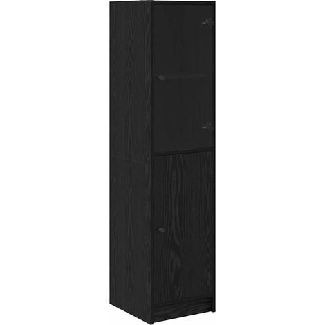 Maison Exclusive - Alacena Roble Negro 35 x 37 x 142 cm Madera co