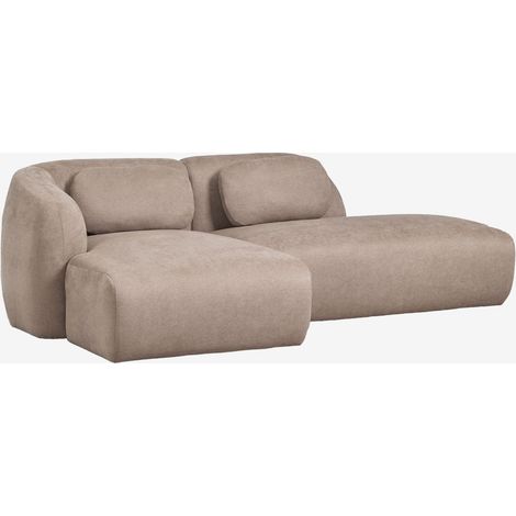 Divano modulare chaise longue sinistro a 2 pezzi con divano destro in ciniglia Coquette SKLUM