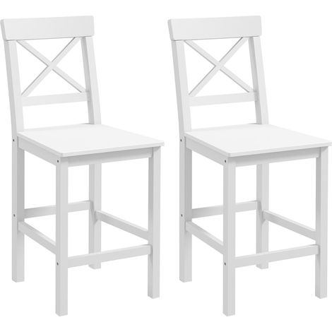 Lot de 2 chaises hautes MONA blanches (1/5)