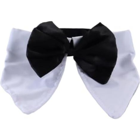 Collier de Smoking pour Chat 1 pièce Blanc Cravate Formelle Collier de Smoking pour Petits Chiens et Chats pour Mariages et fêtes d'anniversaire (1/5)