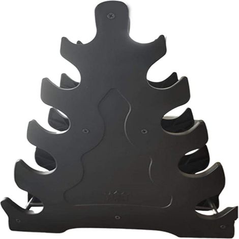 1 Support haltères, 5 niveaux, plastique, portable, pour salle de sport (1/5)