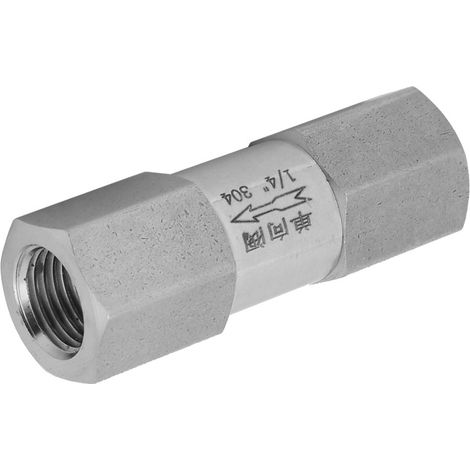 Sechskant-Rückschlagventil aus Edelstahl 304, hochtemperatur- und druckbeständig (1/4 Zoll BSPP) (1/5)