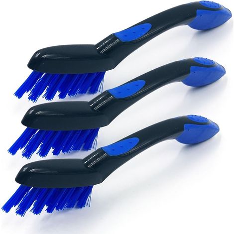 Lot de 3 brosses de nettoyage pour joints de carrelage et joints d'ancienne finition blanche propre dans la salle de bain, la cuisine et le reste de la maison (1/5)