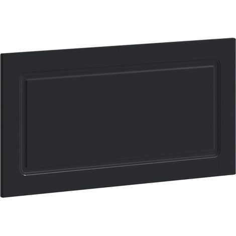 Wall-Mounted Headboard UTRECHT Black Engineered Wood vidaXL (1/5)