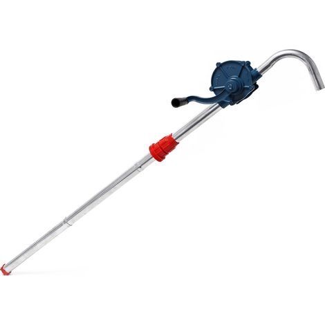 Wiltec Pompe vidange Huile Pétrole Diesel à manivelle – débit 22 l/min – Tube 975 mm, Raccord pour fût G2 – Aspiration et Transvasement pour Garage Atelier Automobile Tondeuse Moto Bat (1/3)