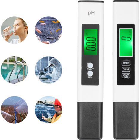 Kit de test de qualité de l'eau (mètre, pH-mètre, conductimètre, TDSA2+PH02SL) (1/5)