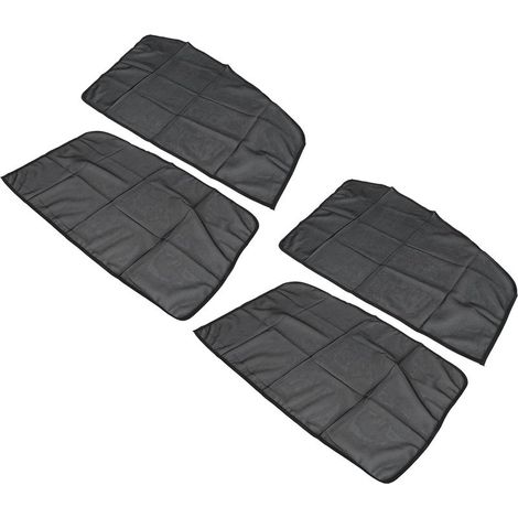 Rideau Pare-Soleil Magnétique pour Voiture, Pare-Soleil en Filet en Nylon Noir, Couverture de Fenêtre de Voiture 4 Pièces avec Bloc de Lumière du et Maintien au Frais, Idéal pour la Plupart (1/5)