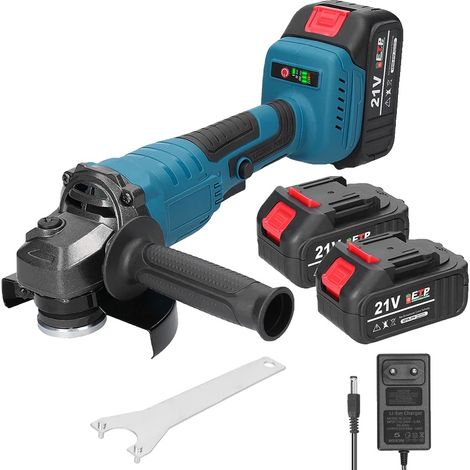 Meuleuse d'angle, moteur sans balais, vitesse variable, 2PCS Batteries UE (1/2)