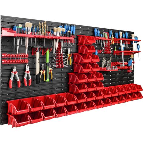 Tablero de herramientas de 172x78 cm, estante para taller o garaje. (1/5)