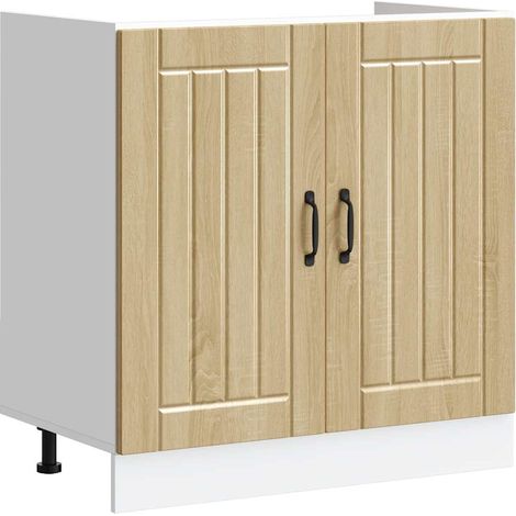 Spülenunterschrank Lucca Sonoma-Eiche Holzwerkstoff