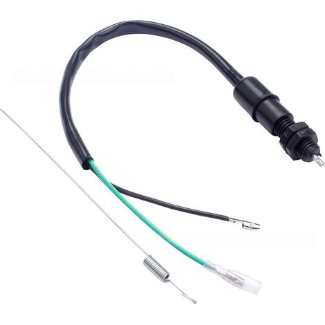 Contacteur Feux Stop Arrière Moto Universel avec Kit de Ressort, Interrupteur de Frein pour Moto, Scooter, Quad, ATV, Compatible avec , Lot de 2 (1/5)