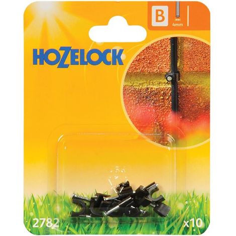10 x Hozelock 2782 Micro Pipe Hose Clip 4mm Micro Irrigation Automatic Watering (1/2)