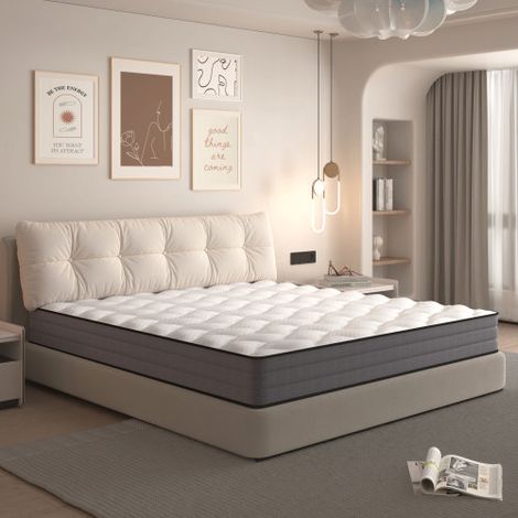 Matelas 90x200 cm 20 cm H3, ressorts ensachés, 7 zones, housse lyocell, certifié Oeko-Tex (1/5)