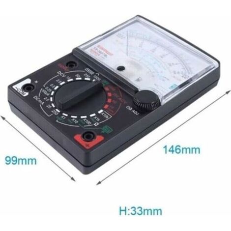 Ecleanfy - Multimètre Analogique Multimètre Testeur AC DC Voltmètre Ampèremètre Ohmmètre Multimètre Analogique Tension Mesure de Résistance de Courant (1/3)