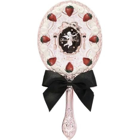Miroir à main fraise, miroirs de maquillage, miroir vintage B (1/5)