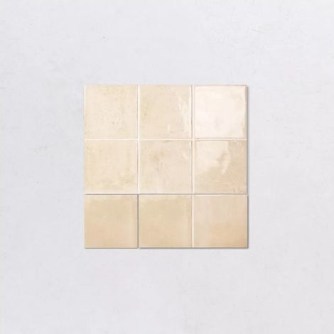 Faience Effet Zellige Rose Poudré SOROLLA Bouquet 13,2x13,2cm (1/3)