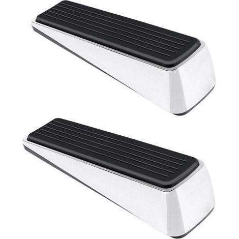 Set di 2 fermi per porte ad angolo robusti, design in lega di zinco a forma di torta con base in gomma (1/5)