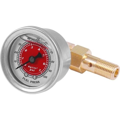 Auto-Heizöldruck-Flüssigkeitsgefülltes Messgerät für Heizöl-Manometer(red)