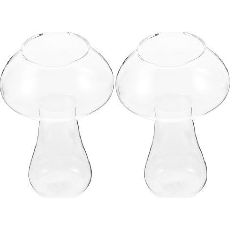 Lot de 2 verres à cocktail originaux en forme de champignon, à fond épais et stables. (1/5)