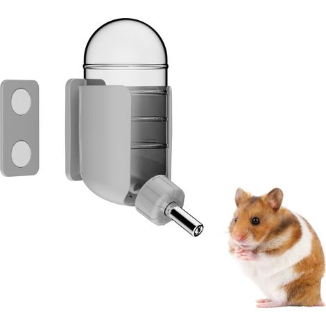 Hamster Water Bottle with Magnetic Stents Glass Aquarium Bottle Holder for Syrian Dwarf Hamster Gerbil Mouse Rats Degus (1/5)