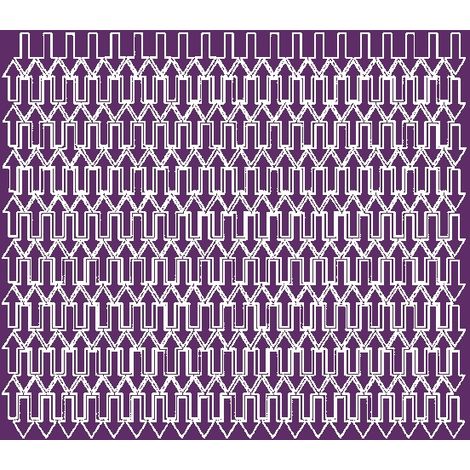 Adesivi a forma di freccia 1x2 cm, 340 pezzi, viola lucido