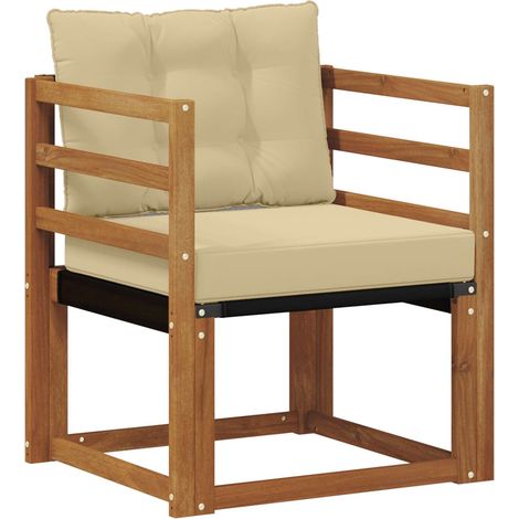 Maison Exclusive - Outdoor-Sofa Massivholz Akazie Natur (1/5)