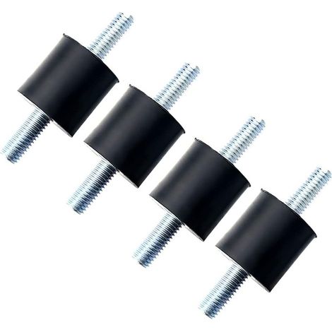 M6 Double Thread External Shock Absorber Rubber Mount Silent Block Anti-Vibration for Boat Car Coil 25x20 (1/5)