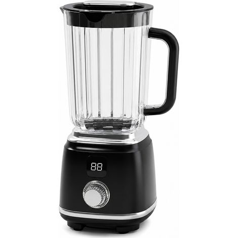 Blender électrique avec bol, écran numérique et commande rotative, 7,4 V, noir, HP-168 (1/5)