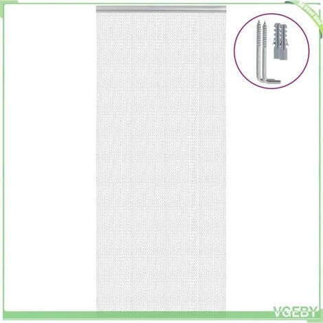 4010012 Moustiquaire de porte à chane 90x212 cm aluminium (1/5)