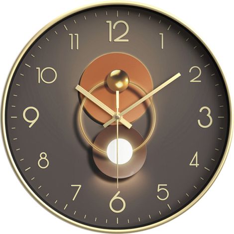 Horloge Murale - 20 Cm - Mouvement Quartz Silencieux - Pour Cuisine Bureau Salon - 1 Pièce (1/5)