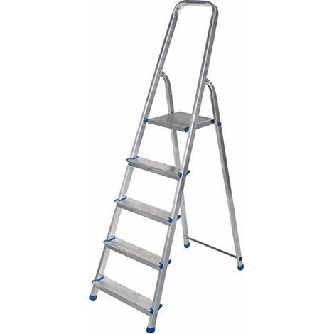 AWTOOLS DRABINA ALUMINIOWA 150kg 5 STOPNI WOLNOSTOJĄCA