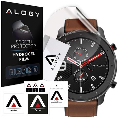 Pellicola protettiva in idrogel Alogy per smartwatch Xiaomi Amazfit GTR 47mm (1/5)