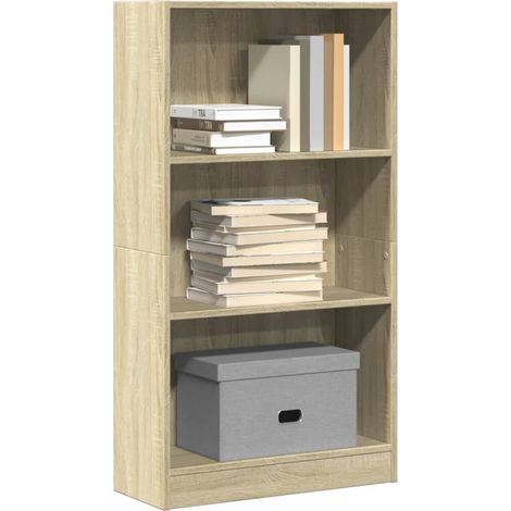 Bibliothèque chêne sonoma 60x24x109 cm bois d'ingénierie vidaXL (1/6)