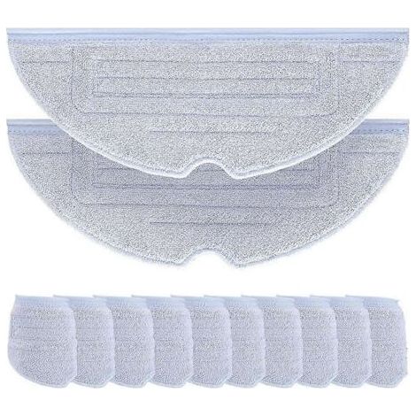 Lot de 12 lingettes de nettoyage pour aspirateurs robots Xiaomi Roborock séries S7, S7+, S7 MaxV, S7 MaxV Plus, S7 MaxV Ultra et Q7 Max+. (1/5)
