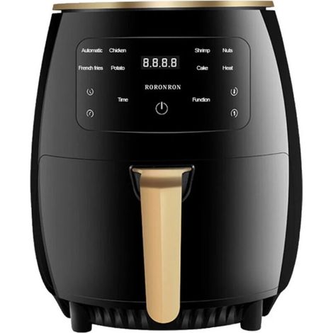 Friggitrice ad aria domestica intelligente senza fumo da 4,5 litri con touch screen, forno elettrico da 1200 W con spina europea (1/5)